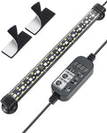 Pawfly 6.5 W Aquarium LED Light 12 Inch 24/7 Fish Tank Light with Full Spectrum IPX8 Waterproof Lights Multi-Colored LEDs with D/N Mode Single Color Effects Timer and Adjustable Brightness