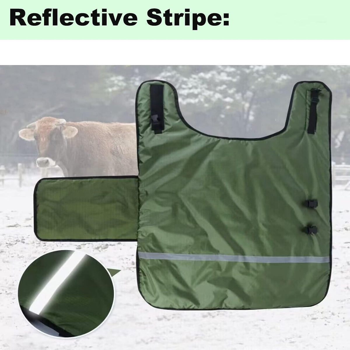Calf Blanket Calves Warm Clothes Calf Saver Coat, Sheep Goat Blanket, for Keep Cows Goats Sheeps Warmming, Thickened Belly Protection,1PCS