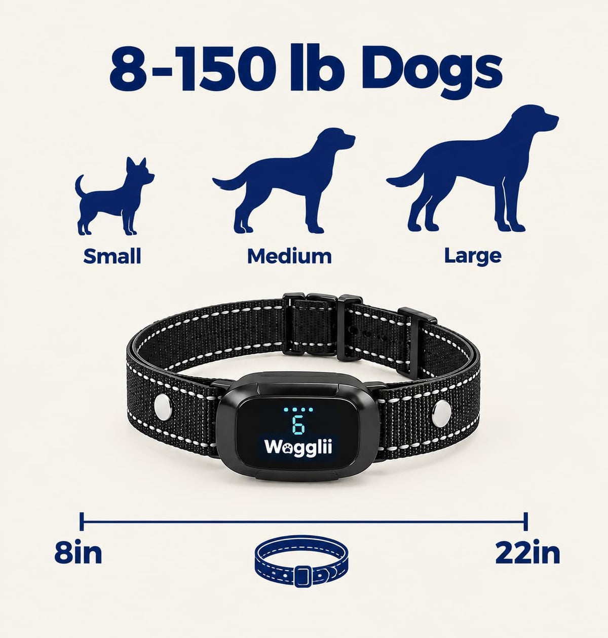 Dog Shock Collar with Bark Counter