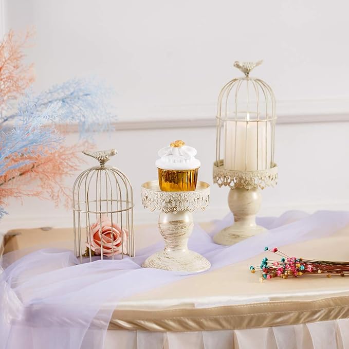 Birdcage Candle Holder Decorative Bird Cages - Image 7