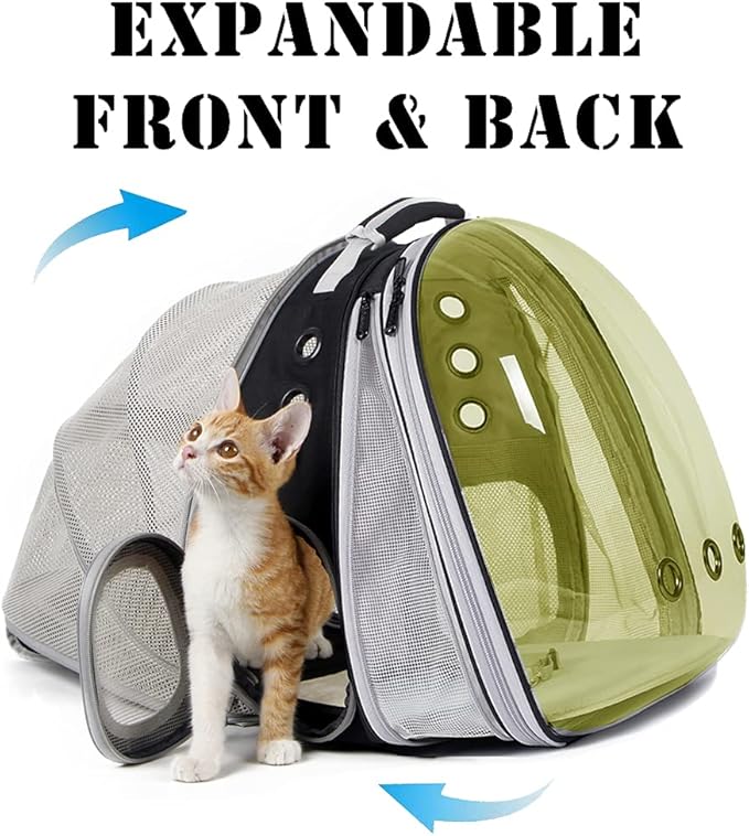 Dual Expandable Polarized Cat Backpack Carrier, Fit up to 20 lbs, Expandable - Image 5