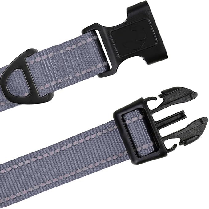 TagME Reflective Nylon Dog Collars, Adjustable Classic Pet Collar - Image 4