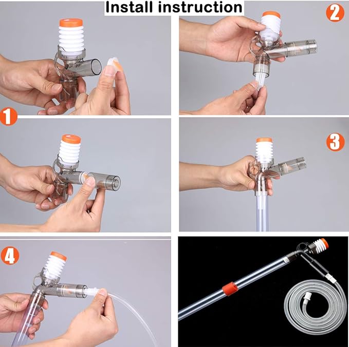 Aquarium Gravel Cleaner Siphon Fish Tank Vacuum Cleaner - Image 6