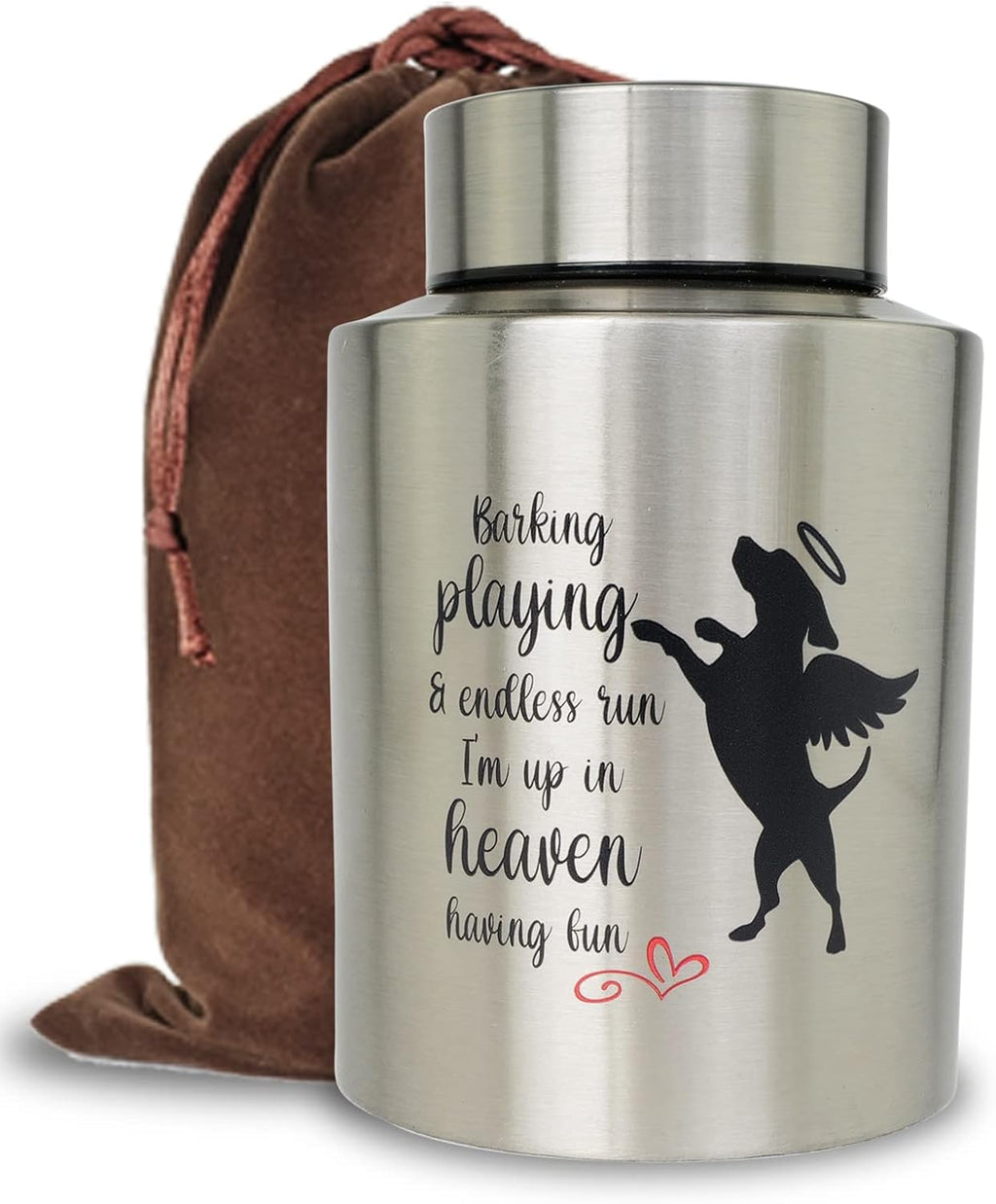 Small Dog Urn for Ashes, for Pet Cremation Keepsake