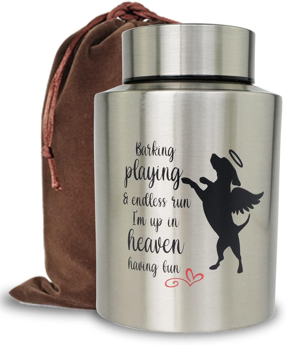 Small Dog Urn for Ashes, for Pet Cremation Keepsake