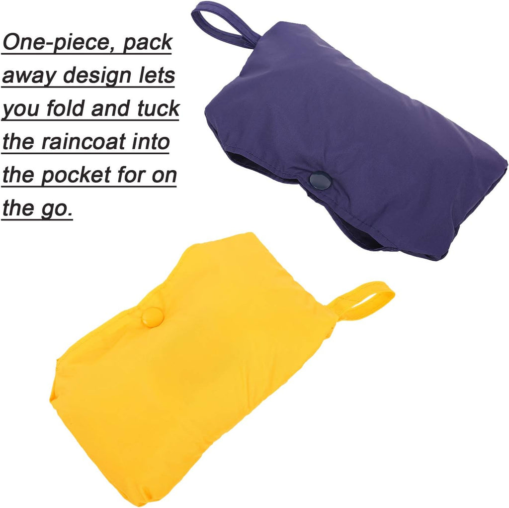 Pet Raincoat Packable Hooded Dog Rain Jacket Reflective Strips Lightweight Adjustable Poncho for Small Medium Large Dogs Yellow XXL