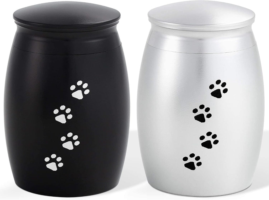 2.67 Inches Small Memorial Urns for Dog or Cat Ashes Set of 2