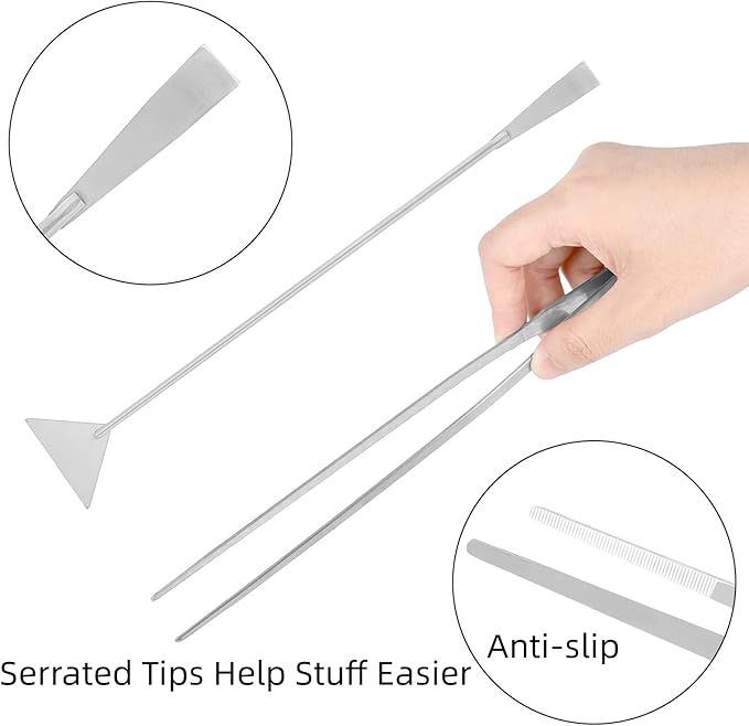 Aquarium Aquascaping Tool Stainless Steel Aquascape Tools Kit 4 in 1 Anti-Rust - Image 3