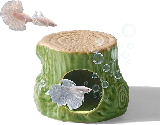 Aquarium Decor Cave Betta Fish Aquarium Accessories Ornaments Hiding Cave by Deapeey