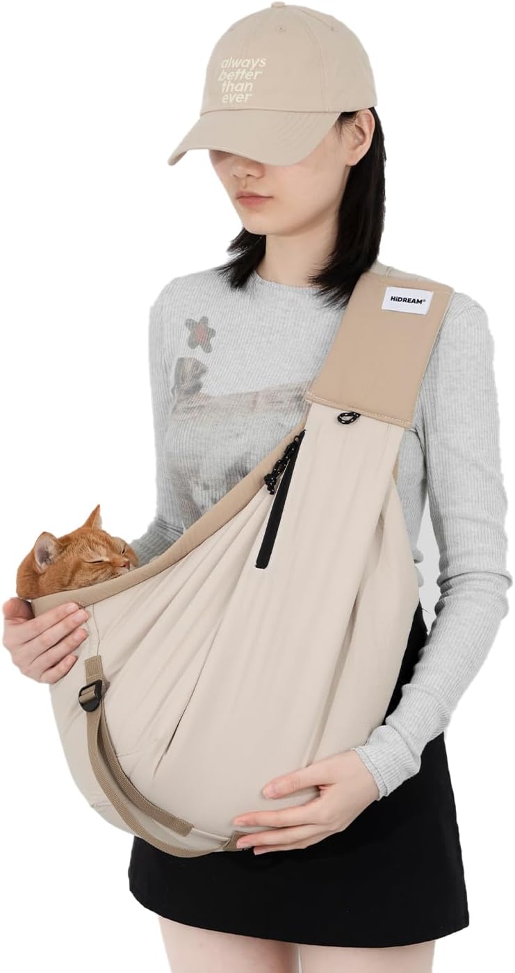 Dog Sling Carrier，Adjustable Shoulder Strap Length Puppy Carrier for Small Dogs，Suitable for Cats and Dogs Under 15 pounds