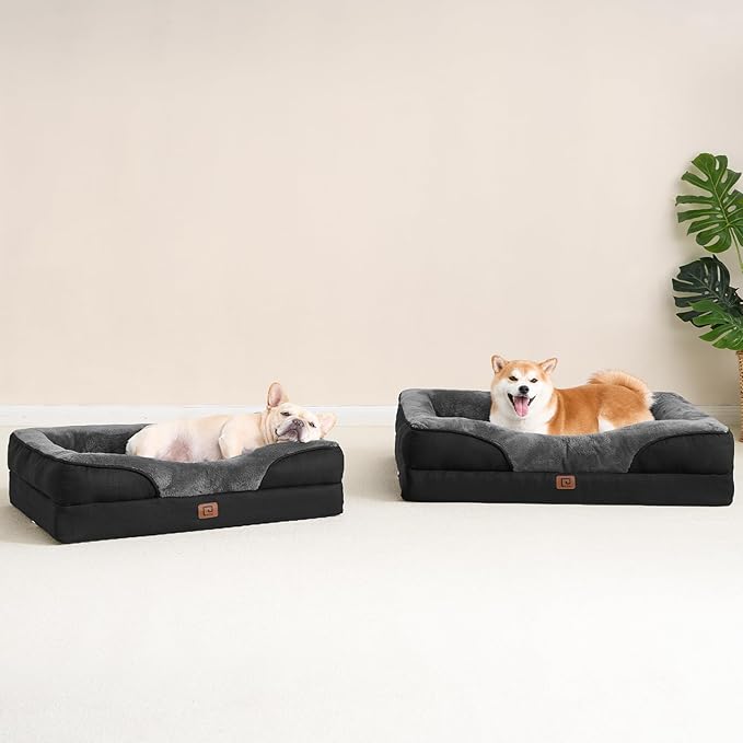 EHEYCIGA Orthopedic Dog Bed for Medium Dog, Waterproof Liner & Washable - Image 8