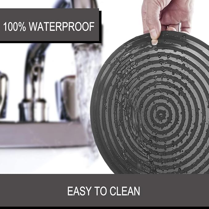 2 Pack Silicone Pet Food Mat, Small Rubber Mat - Image 5