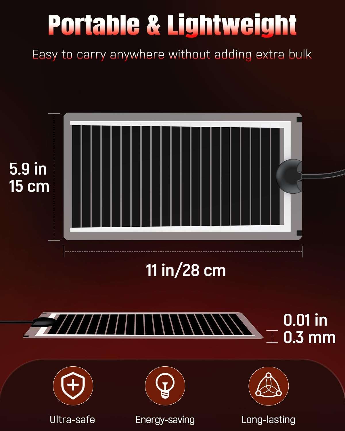 Pawfly 14 W Reptile Heat Pad 11 x 5.9 Inch Reptile Heating Pad Under Tank Terrarium Safe Fast Heating Mat Heat Mat for Turtles Frogs Snakes Lizards Geckos Hermit Crabs Spiders & Other Reptiles