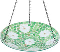 VCUTEKA Hanging Bird Bath, Glass Mosaic Bird Baths by VCUTEKA