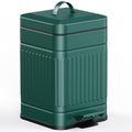 CEROELDA Small Trash Can with Lid-1.3 Gal, Dog Poop Trash Can Outside-Green