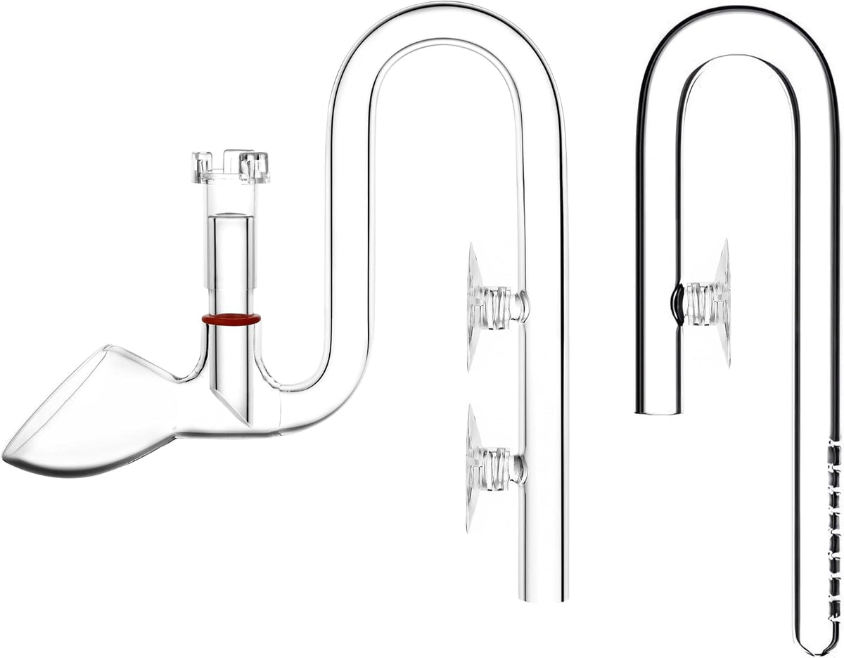 Mini Skimmer Lily Pipe Outflow and Inflow Kit for Nano Planted Tanks (17mm for 5/8'' i.d. (16/22mm) tubing)