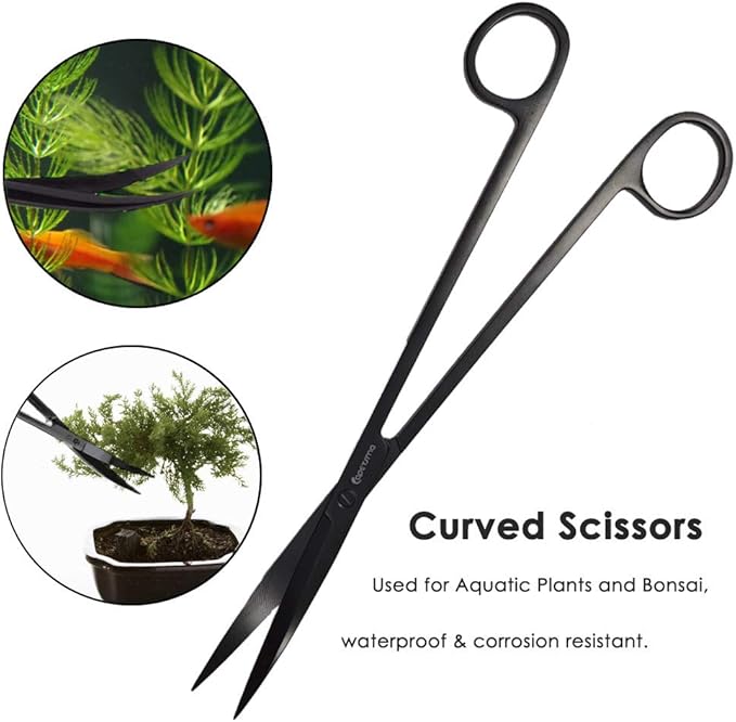 Aquarium Tweezers, Capetsma Stainless Steel Aquarium Plant Tools Long - Image 4