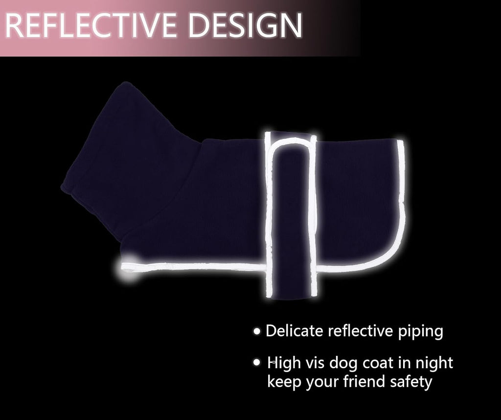 Geyecete Dachshund Sweaters for Dogs Jacket,Dachshund Coat Perfect Dog Winter Coat with Padded Fleece Lining,high Collar,Dog Snowsuit-Purple-M