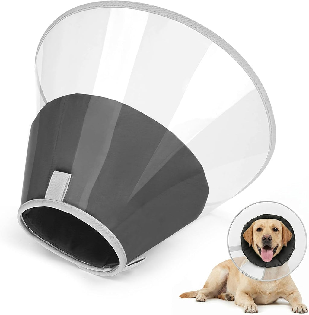 Dog Cone Collar to Stop Licking with Soft Liner Recovery Collar Alternative