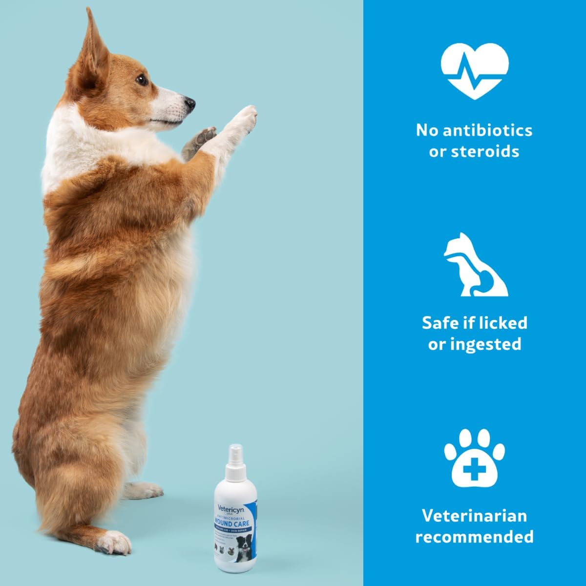 Vetericyn Plus Dog Wound Care Spray, Lick-Safe Wound & Skin Care, 3 oz