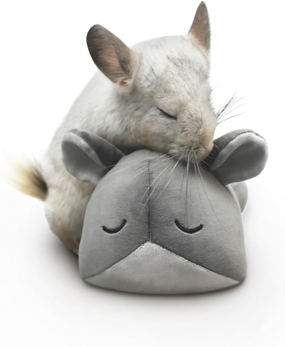 Paw Inspired Chinchilla Cuddler Plush Accessory Toy for Pets, 9 Inch, Gray
