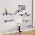 Cat Wall Shelves, Space-Saving Wall-Mounted Cat Climber Set by SLFYFC