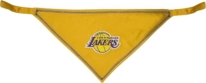 Pets First NBA LA Lakers TIE Bandana, Size Small/Medium. Dog Bandana Scarf Bib - Image 2