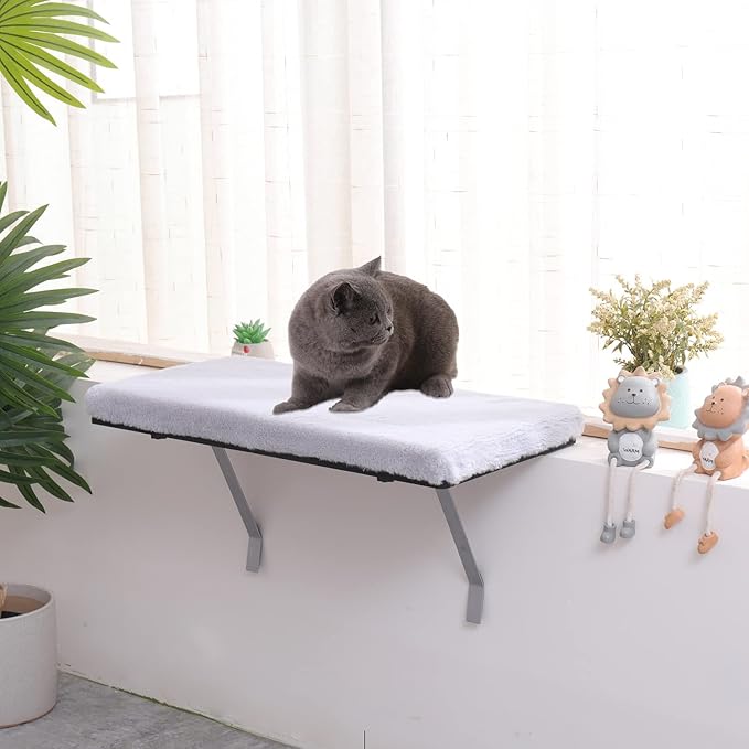 Cat Window Perch, Hammock Seat for Indoor Cats, Pet Cat Bed Shelf for Window by vipace