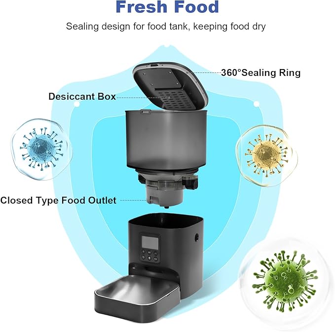 Automatic Cat Feeder, Cat Food Dispenser - Image 3