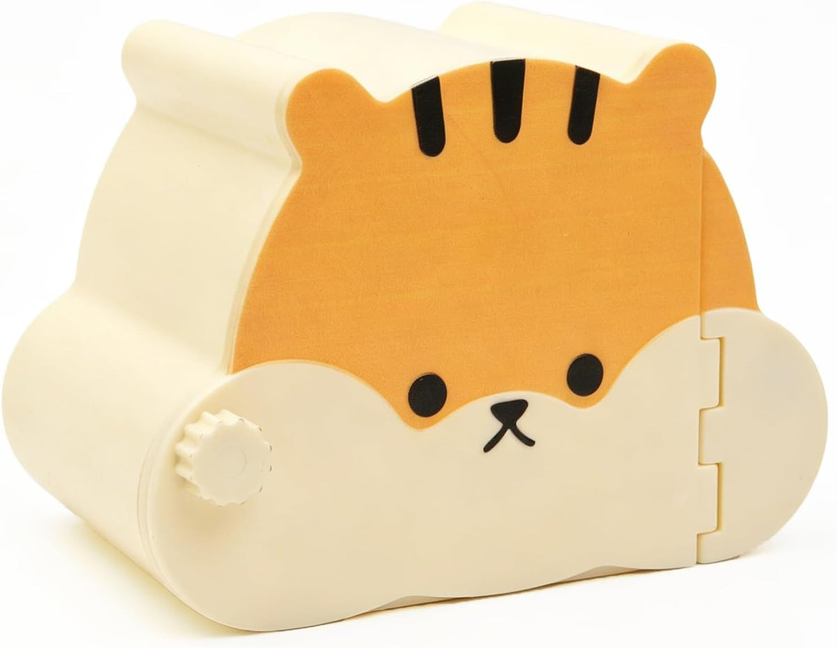 Magnetic Hamster Hideout with Clear Viewing Lid, Mount Hamster House for Syrian Hamsters, Dwarf Hamsters, Gerbils, Mice, Small Animal Hideaway Hut for Acrylic & Wire Cages,Tan Bear4319-1