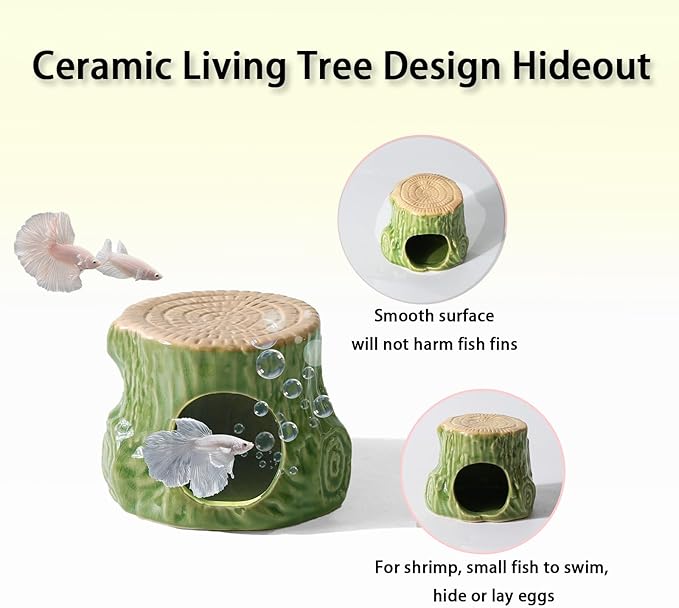 Aquarium Decor Cave Betta Fish Aquarium Accessories Ornaments Hiding Cave - Image 2