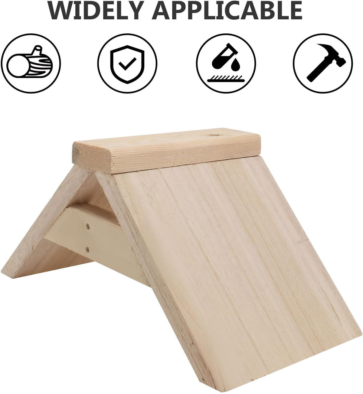POPETPOP Dove Rest Stand : 2Pcs Wooden Pigeon Perch Bird Perch Stand for Pigeons Doves Parrots - Easy to Install, 8.65X4.72X4.72in