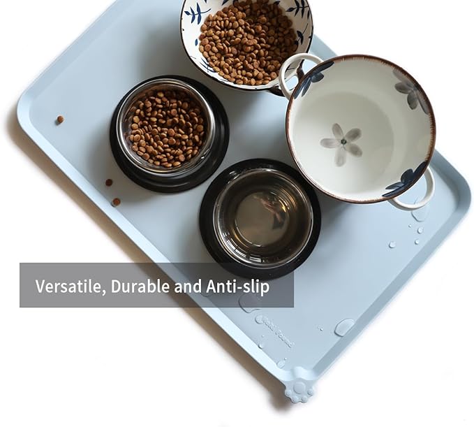Hoki Found Large Silicone Pet Food Mats Tray - Image 4