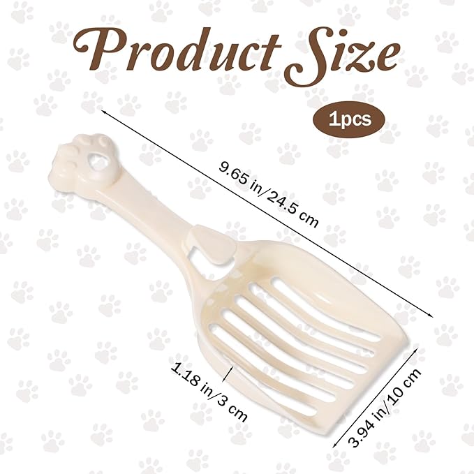 Cat Litter Scoop, Durable Plastic Kitty Litter Sifter Scooper - Image 2