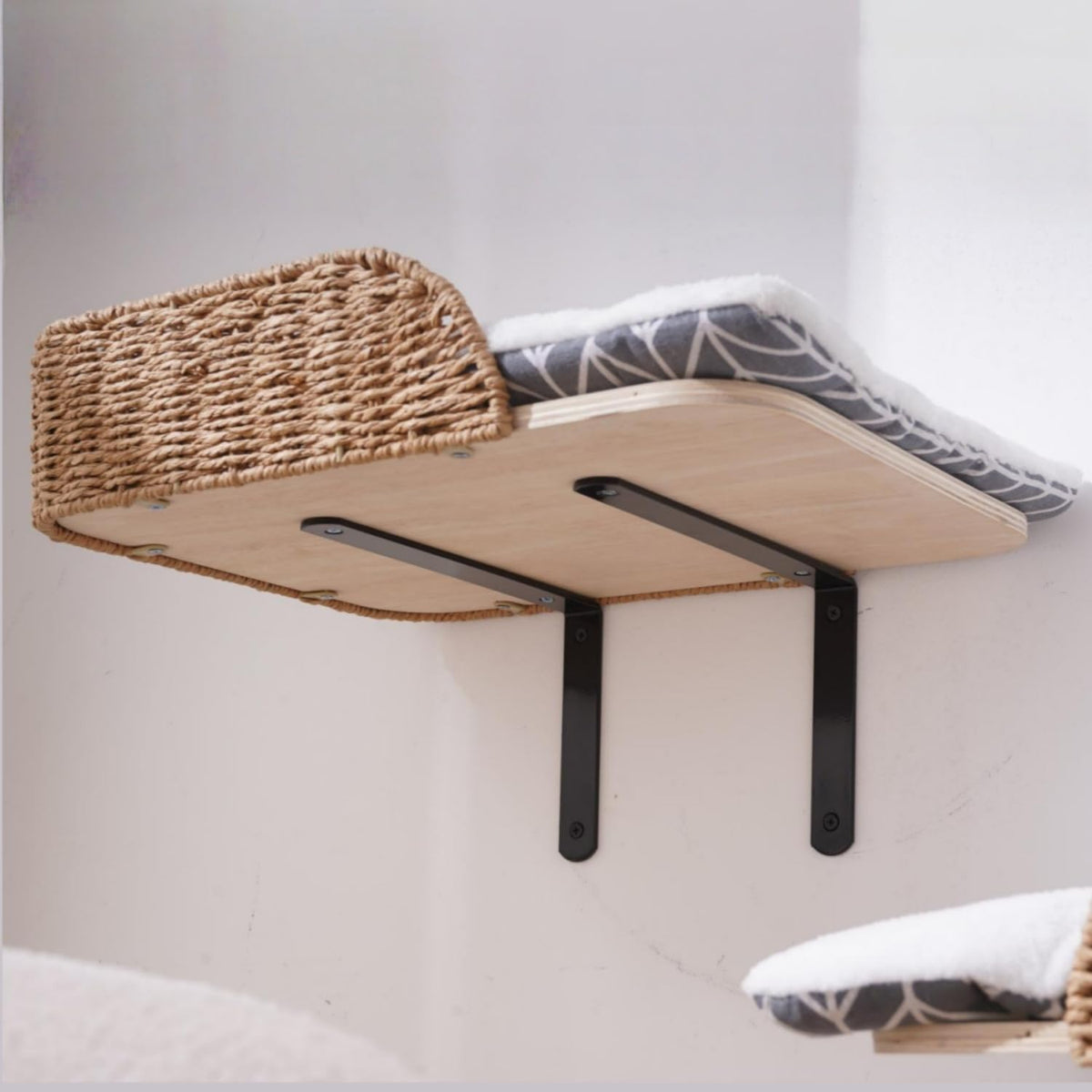 SHENGOCASE 2-Pack Wall Mounted Cat Bed Perch