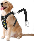 Dog Seat Belt Vest Harness for Car, 2 in 1 Seatbelt Buckle
