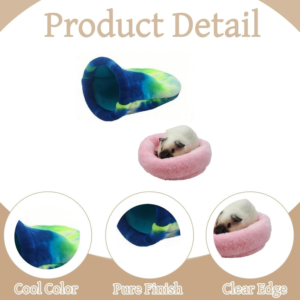 2 Pack Guinea Pig Sleeping Sacks Small Animal Bed