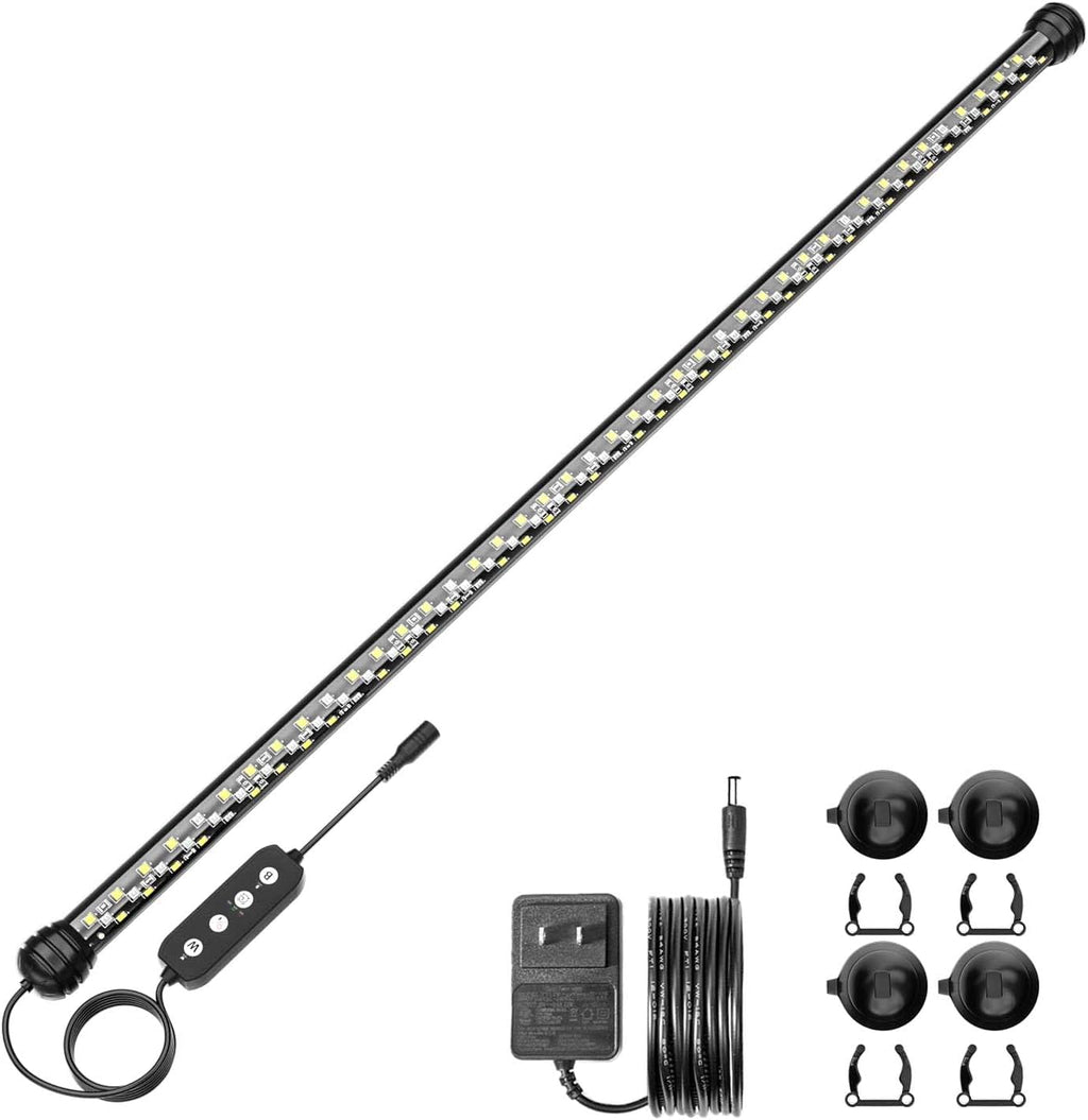 SEAOURA Submersible Led Aquarium Light for Fish Tank with Timer, 27 Inch