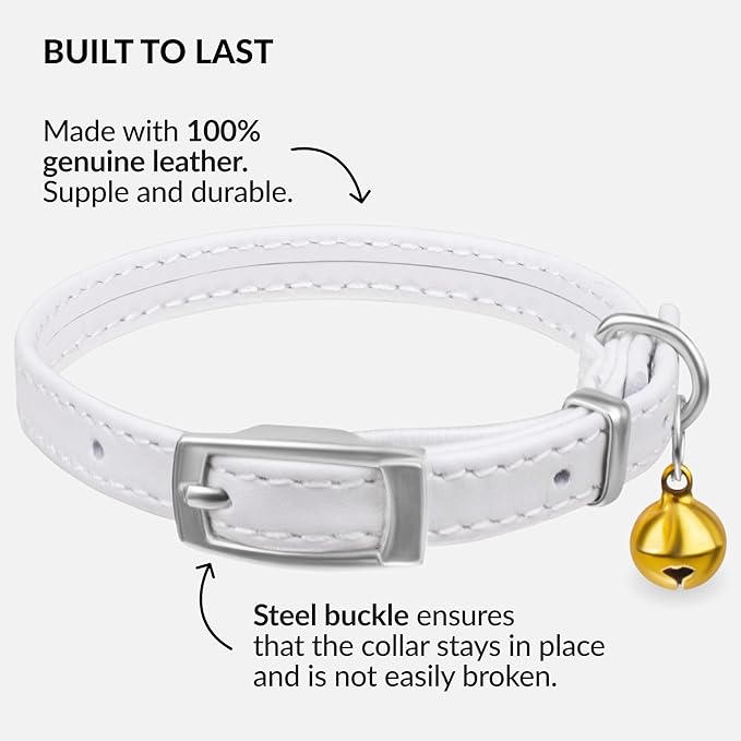CollarDirect Leather Cat Collar - Image 3