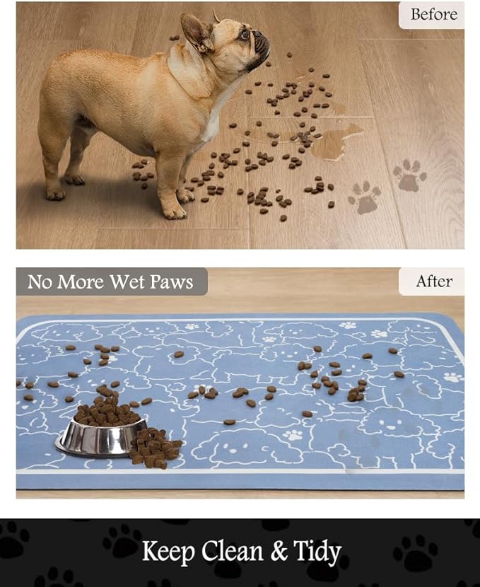 Pet Feeding Mat-Absorbent Dog Mat - Image 3