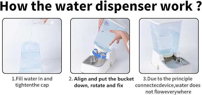 Meikuler Automatic Dog Cat Water Dispenser Large Capacity 5Lfor Cats and Medium - Image 5
