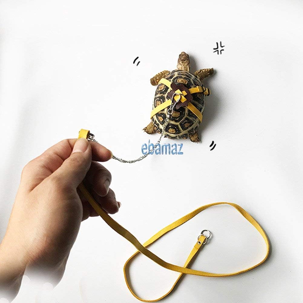 Leather Harness Strap for Tortoise/Turtle Reptile Animals Size M