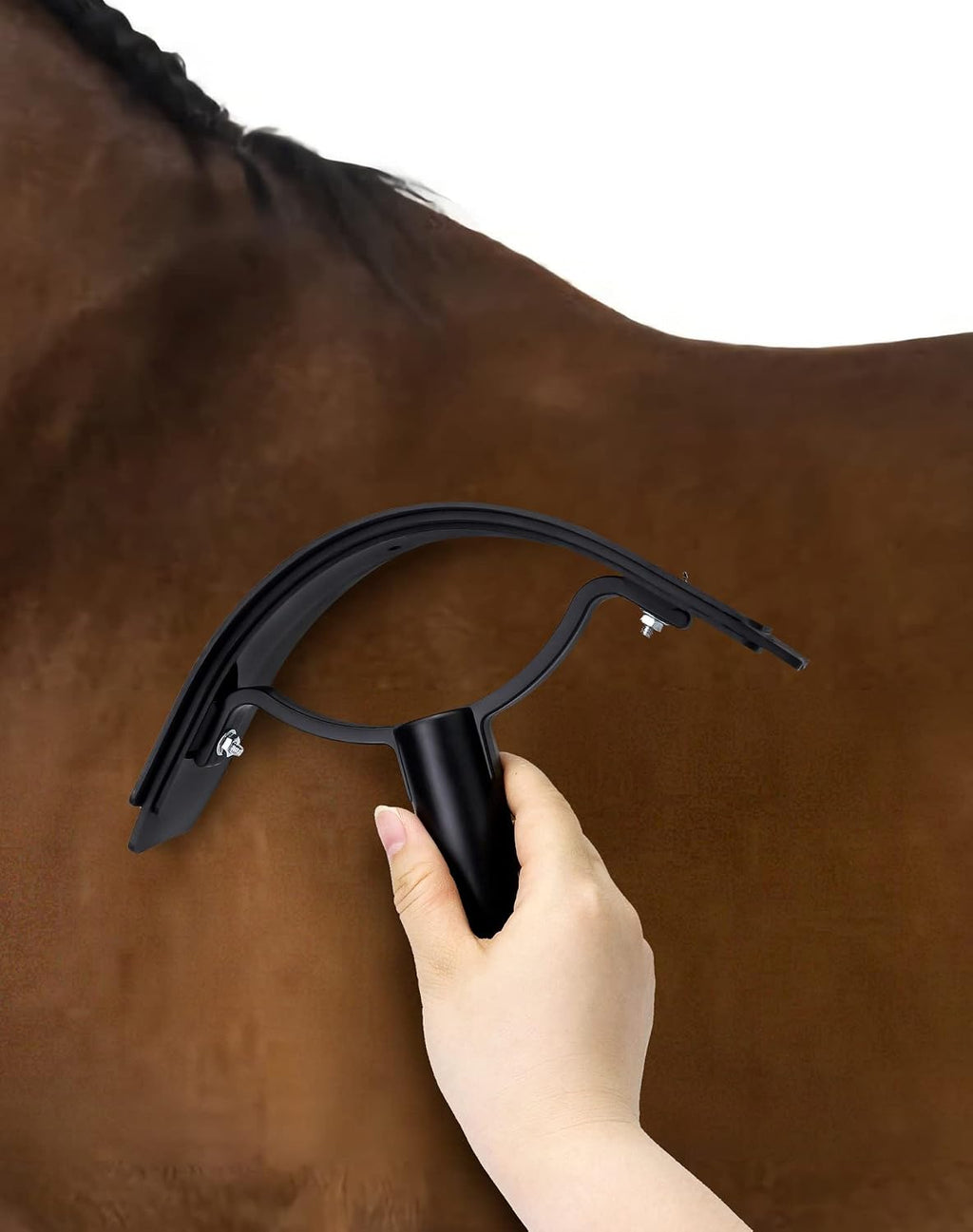 QWORK Sweat Scraper, 2 Pack Horse Supplies Easily Wick Away Water and Sweat Easy to Operate Horse Grooming Supplies