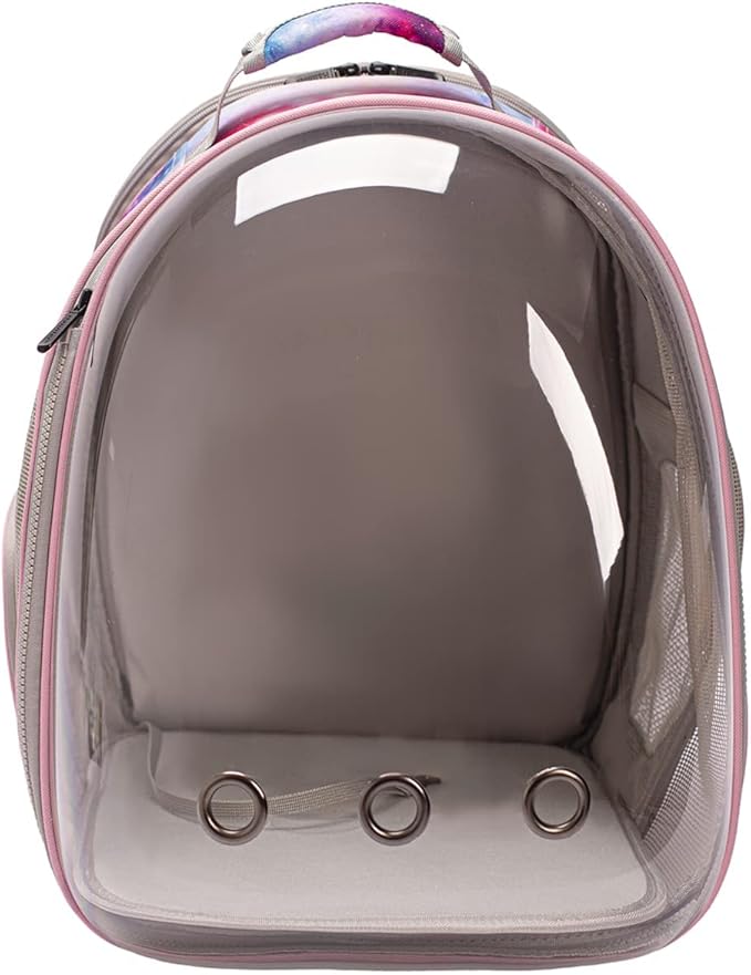Galaxy Pink Dual Expandable Cat Backpack Carrier, Fit up to 20 lbs, Expandable - Image 3