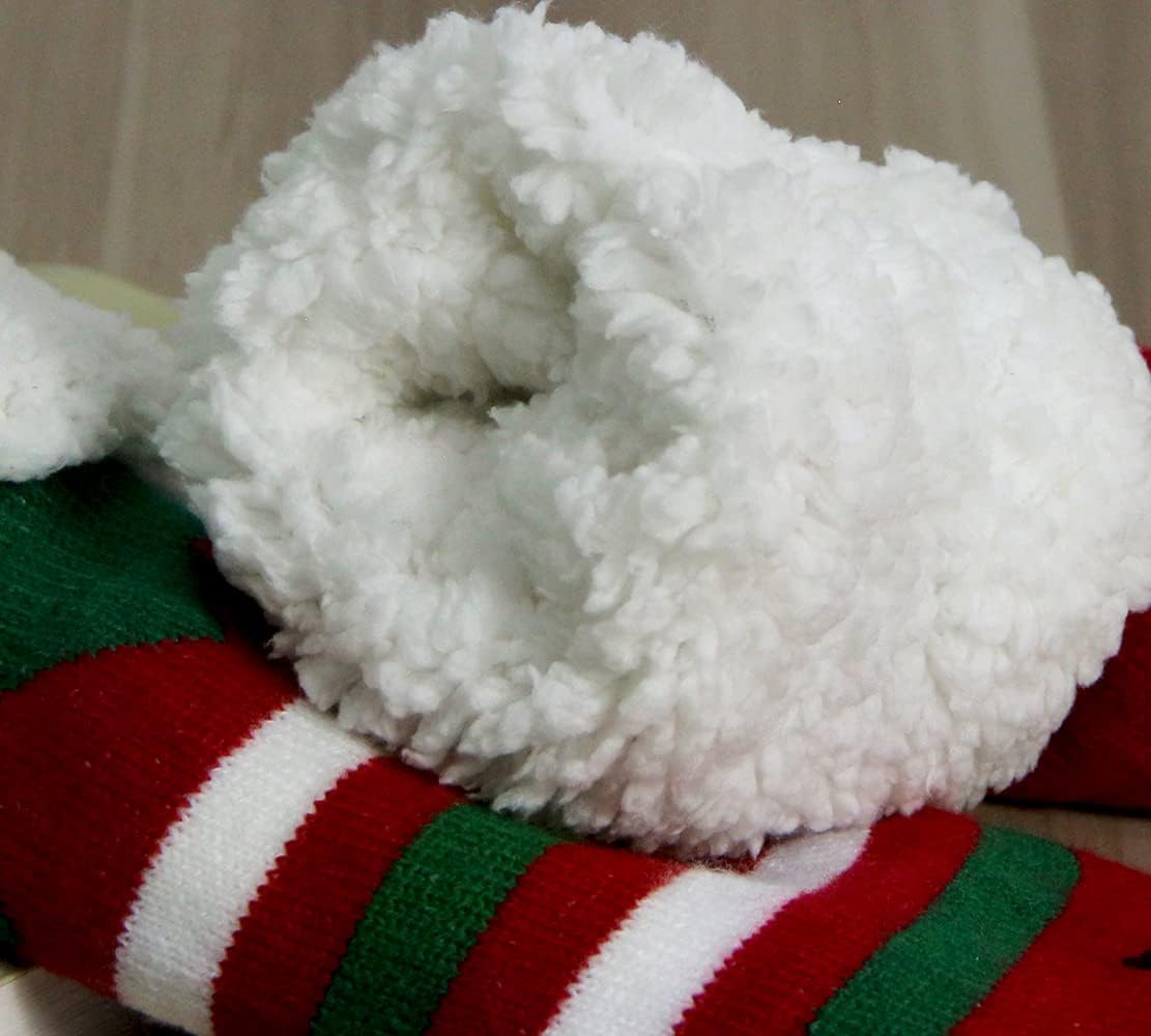 Slipper Socks for Women with Gripper Thick Fuzzy Christmas Gift