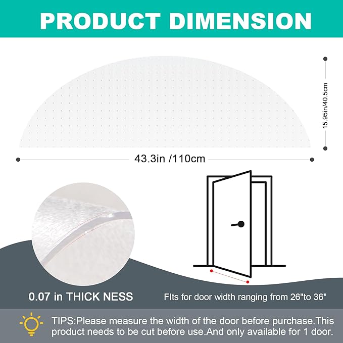 Uross Semi-Circular Carpet Protector - Image 3