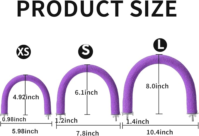 U Shape Parrot Perch Stand Toy Bird Platform Sand Paw Grinding Clean Stick - Image 7