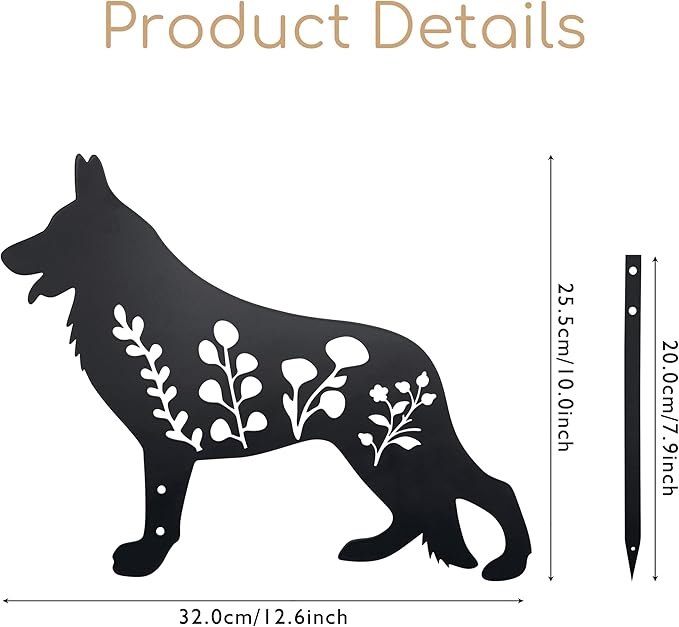 German Shepherd Garden Stake - Image 2