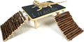 Bearded Dragon Basking Platform with Climbing Ramp,Reptile Basking Rock,L