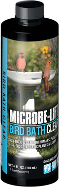 Microbe-Lift Bird Bath Clear Two-in-One Water Cleaner – 4 Oz – Safe by Microbe-Lift